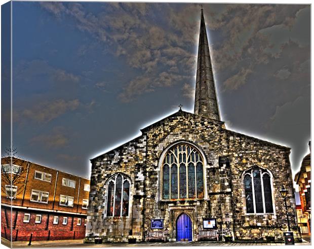 St. Michaels Church, Southampton Canvas Print by Louise Godwin