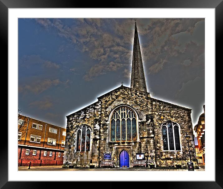 St. Michaels Church, Southampton Framed Mounted Print by Louise Godwin