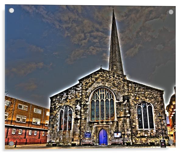 St. Michaels Church, Southampton Acrylic by Louise Godwin