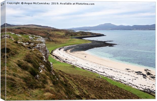 Coral Beach at Claigan on Isle of Skye Canvas Print by Angus McComiskey