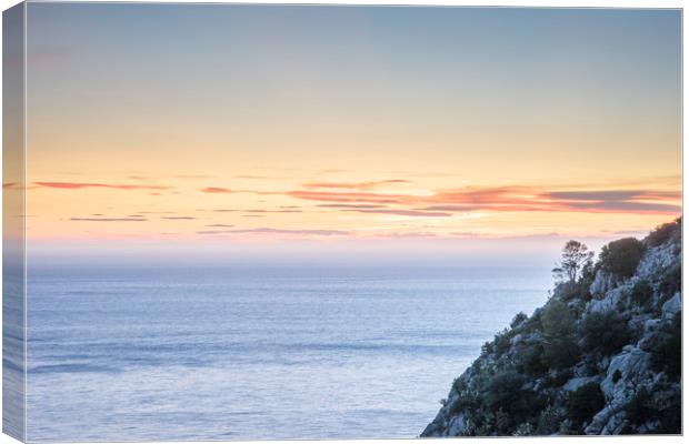 Sunset in Ibiza Canvas Print by Graham Custance