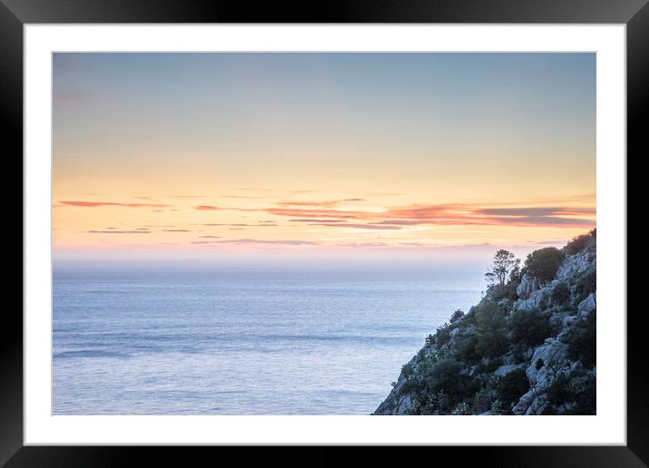 Sunset in Ibiza Framed Mounted Print by Graham Custance