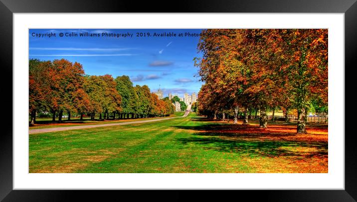 Windsor Castle Panorama Framed Mounted Print by Colin Williams Photography