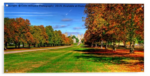 Windsor Castle Panorama Acrylic by Colin Williams Photography