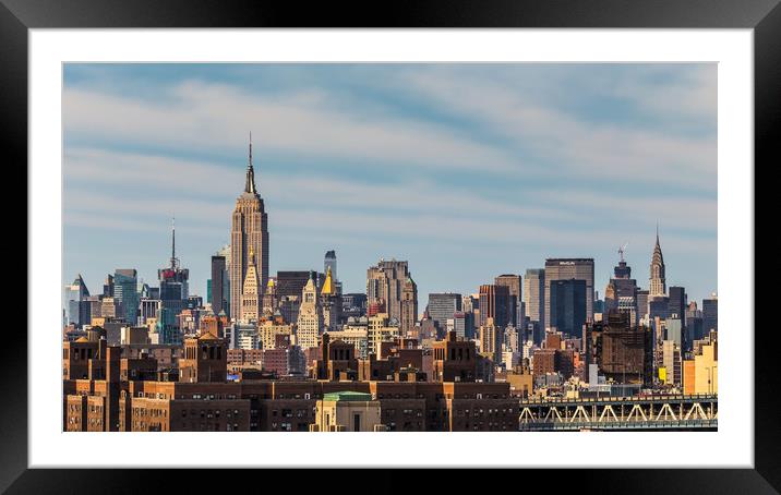 NEW YORK CITY 21 Framed Mounted Print by Tom Uhlenberg