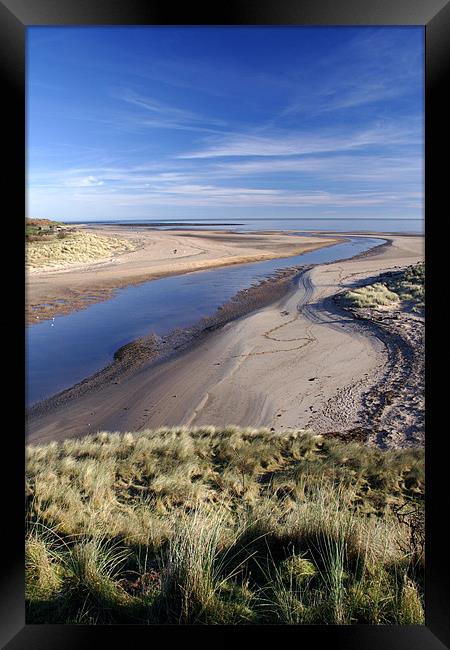 Alnmounth Beach Framed Print by Gail Johnson