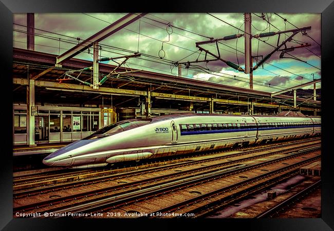 Fast Speed Train, Osaka, Japan Framed Print by Daniel Ferreira-Leite