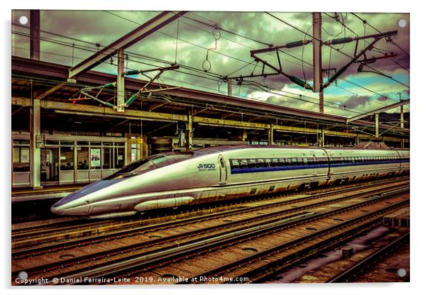 Fast Speed Train, Osaka, Japan Acrylic by Daniel Ferreira-Leite
