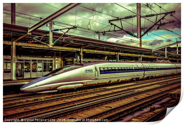 Fast Speed Train, Osaka, Japan Print by Daniel Ferreira-Leite