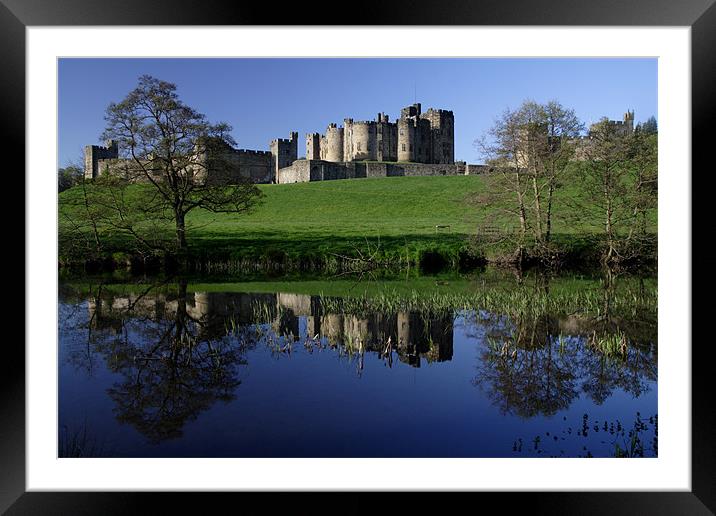 Alnwick  castle Framed Mounted Print by Gail Johnson