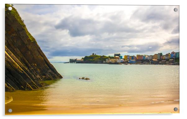 Tenby  Acrylic by Michael South Photography