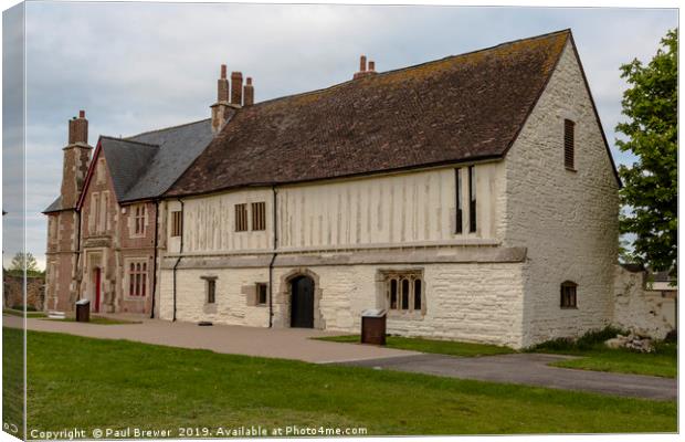 Llanthony Secunda Priory Canvas Print by Paul Brewer