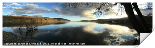 Reflections on Coniston Water  Print by James Denmead