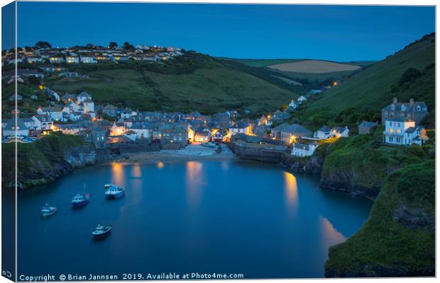 Dreaming of Port Isaac Canvas Print by Brian Jannsen