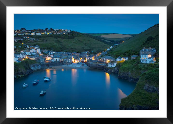 Dreaming of Port Isaac Framed Mounted Print by Brian Jannsen