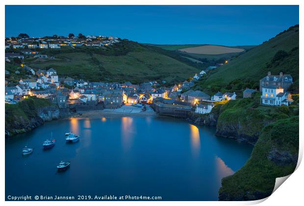 Dreaming of Port Isaac Print by Brian Jannsen