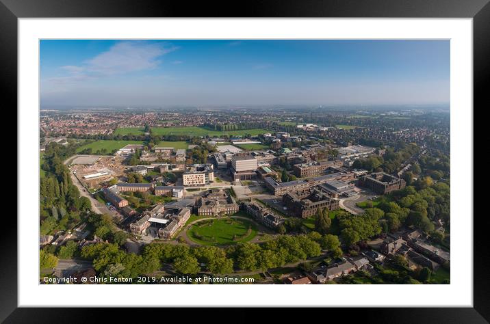 Panoramic View of Hull University Framed Mounted Print by Christopher Fenton