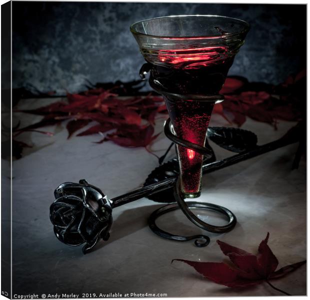 Wine and Roses Canvas Print by Andy Morley