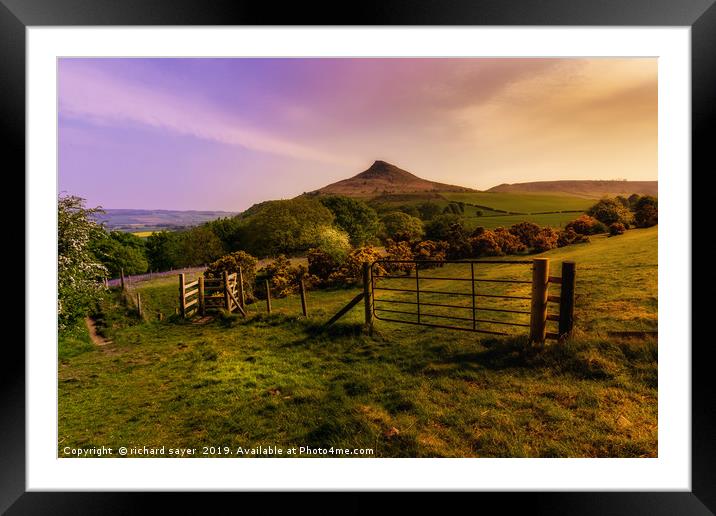 Gateway to Gods Country Framed Mounted Print by richard sayer