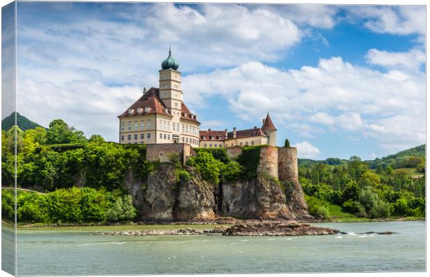 Schonbuhel castle, Danube river, Lower Austria Canvas Print by Sergey Fedoskin