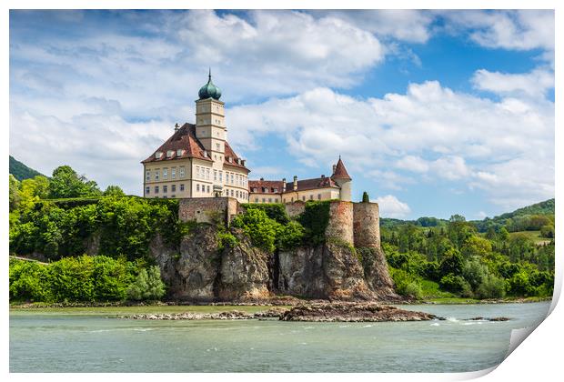 Schonbuhel castle, Danube river, Lower Austria Print by Sergey Fedoskin
