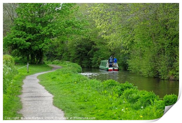 Brecon Canal Path Print by Jane Metters