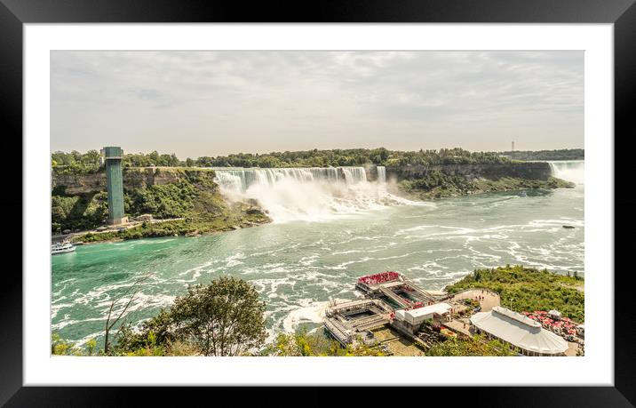 The wonder American and Canadian Niagara Falls Framed Mounted Print by Naylor's Photography