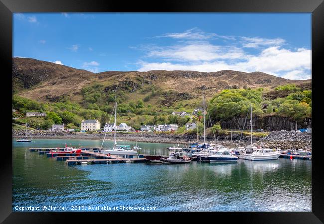 Mallaig Yachting Marina  Framed Print by Jim Key