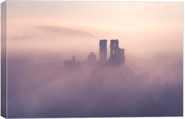 Corfe Dawn Canvas Print by Chris Frost