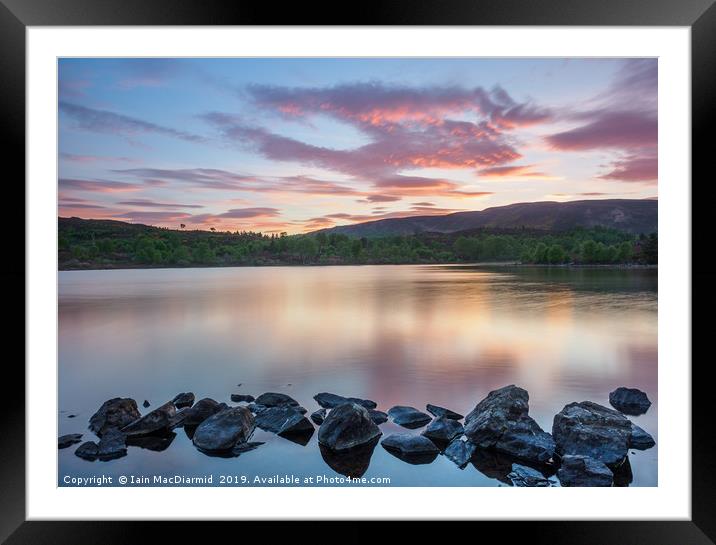 Sunset Shapes Framed Mounted Print by Iain MacDiarmid
