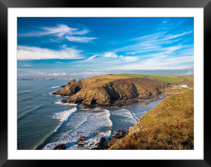 Secluded Coastal Paradise Framed Mounted Print by Colin Allen