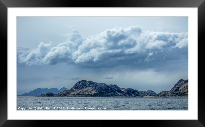 Isle of Skye from Loch Nevis Framed Mounted Print by Philip Pound