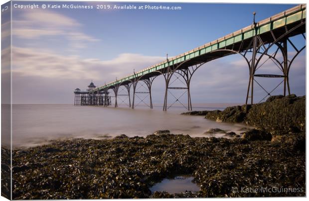Clevedon Pier Canvas Print by Katie McGuinness