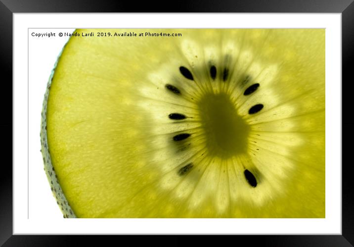 Golden Kiwi Framed Mounted Print by DiFigiano Photography
