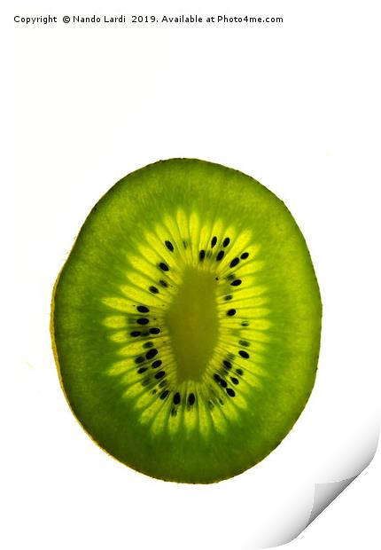 Kiwi Green Print by DiFigiano Photography