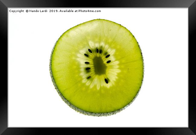 Kiwi Gold Framed Print by DiFigiano Photography