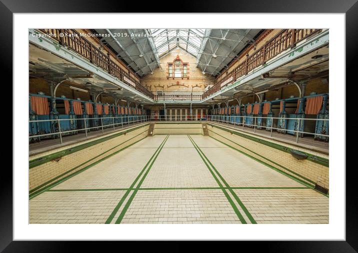 Victoria Baths, Manchester Framed Mounted Print by Katie McGuinness