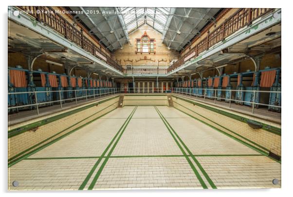 Victoria Baths, Manchester Acrylic by Katie McGuinness