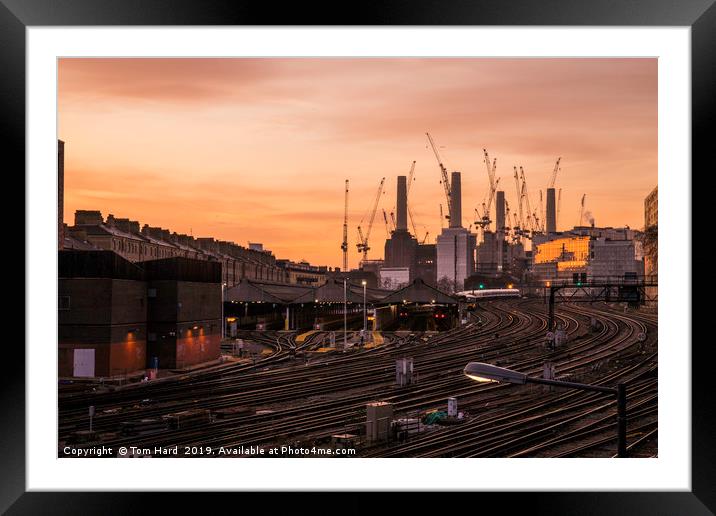 Battersea Power Station Framed Mounted Print by Tom Hard