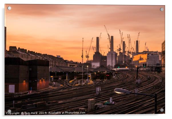 Battersea Power Station Acrylic by Tom Hard