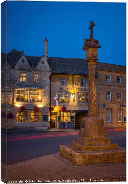 Stow-on-the-Wold   Canvas Print by Brian Jannsen