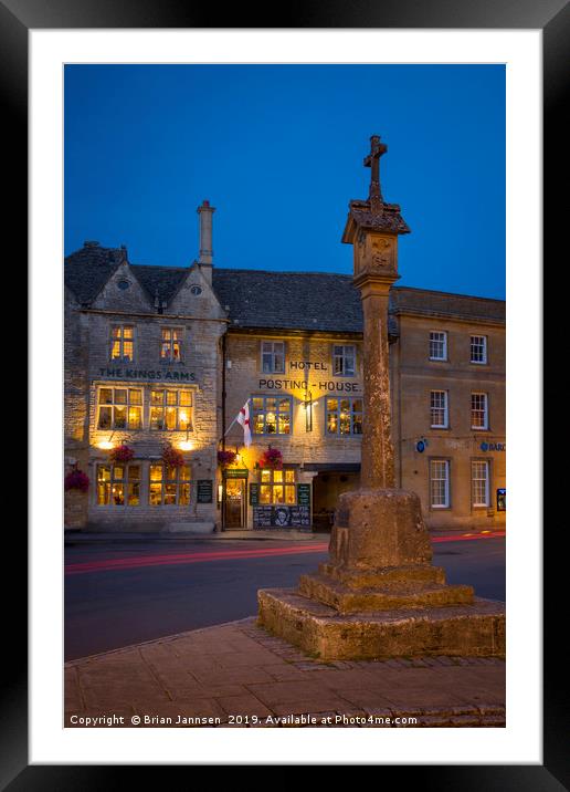 Stow-on-the-Wold   Framed Mounted Print by Brian Jannsen