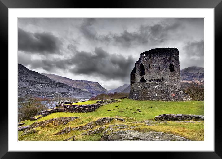 Dolbadarn Castle Framed Mounted Print by Jim kernan