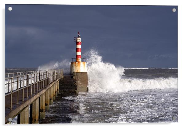 Amble Pier Acrylic by Gail Johnson