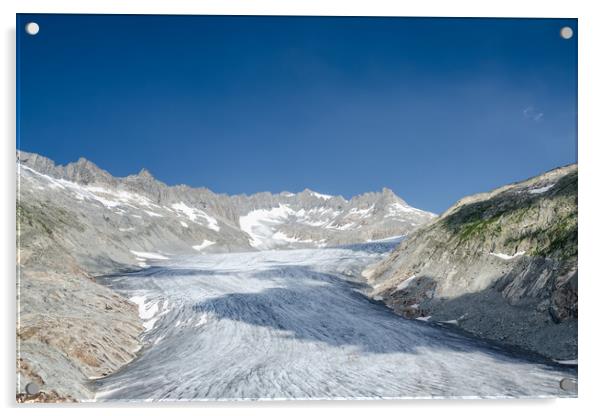 Rhone Glacier  Acrylic by Mike C.S.
