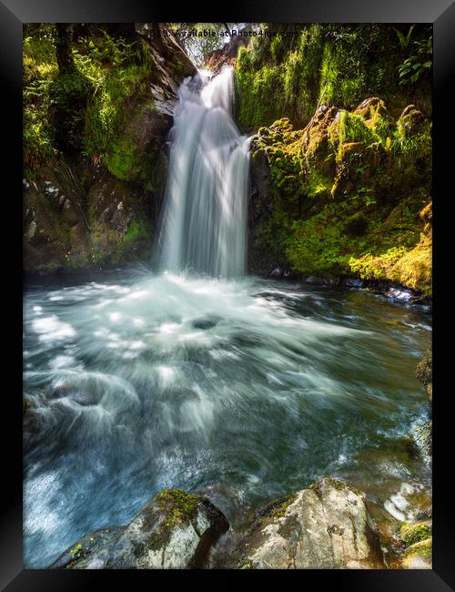 Llanberis Waterfall Framed Print by Lee Sutton