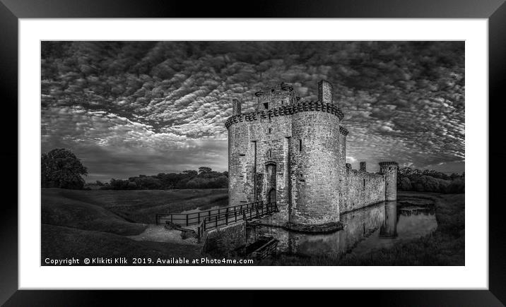 Caerlaverock Castle Framed Mounted Print by Angela H