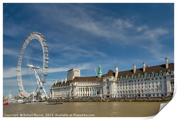 The London Eye Print by Robert Murray