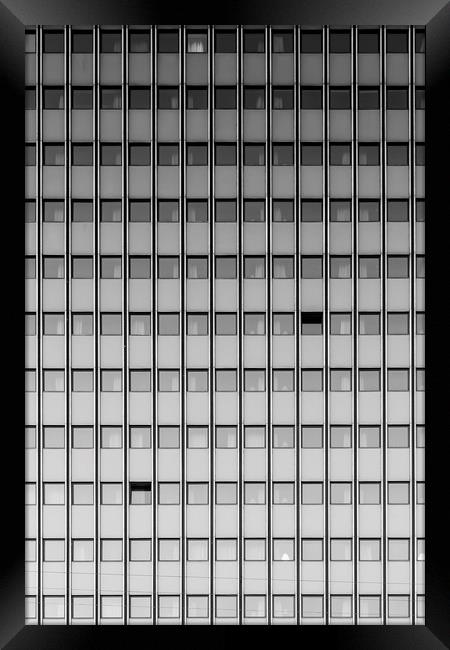 Fine Art Modern Architecture Background Framed Print by Antony McAulay