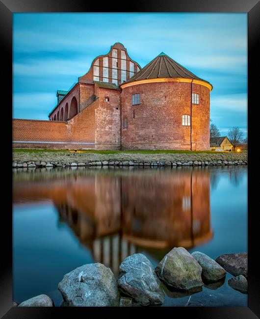 Landskrona Citadel after Sundown Framed Print by Antony McAulay